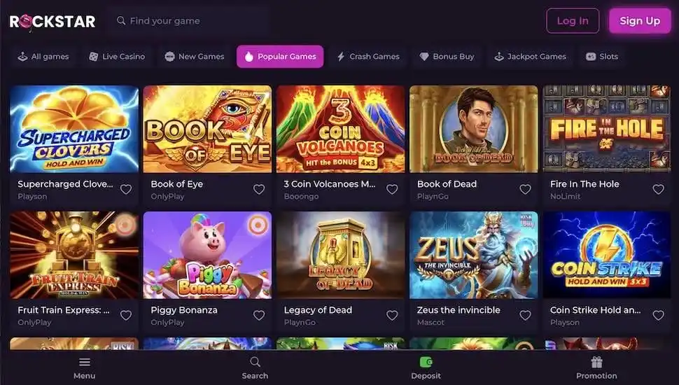 Rockstar Casino casino review section 6